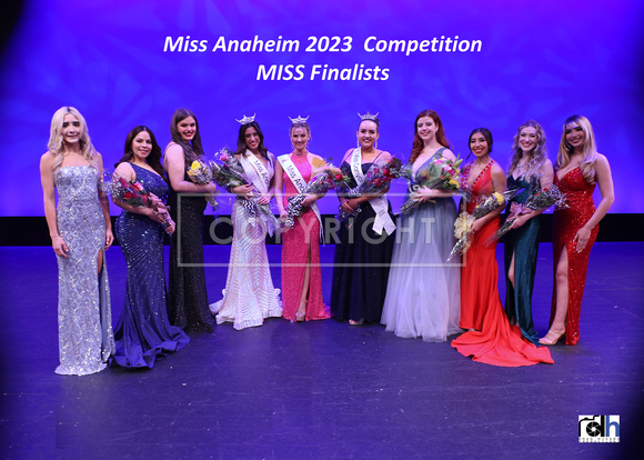 Miss Anaheim 2023 - MISS Finalists