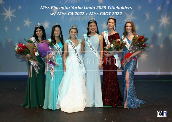 Miss PYL 2023 Titleholders w/ Miss CA 2022 team
