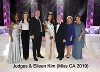 Judges with Eileen Kim (Miss CA 2019)