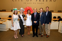 Miss CA 2016 team and Fresno City Council