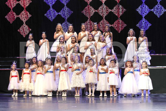 Princesses sing National Anthem
