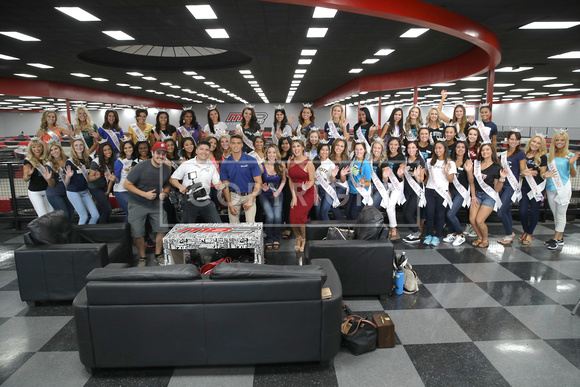 Miss CA 2017 Finalists visit MB2 Raceway