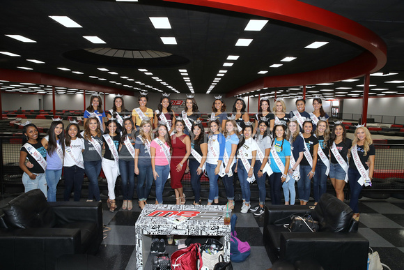 Miss CA 2017 Finalists visit MB2 Raceway