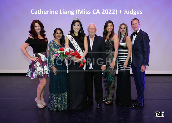 Catherine Liang (Miss CA 2022) + JUDGES
