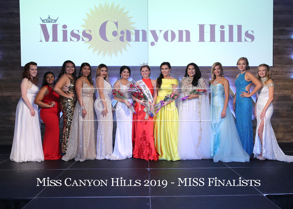 Miss Canyon Hills 2019 - MISS Finalists