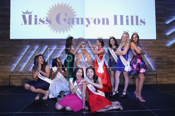 Visiting Local Titleholders join Miss Canyon Hills team