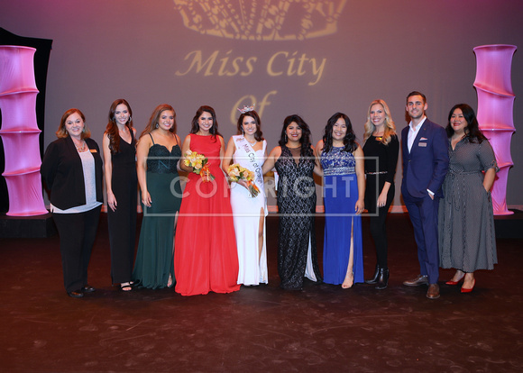 MIss City of Orange 2019 Finalists w/ Judges