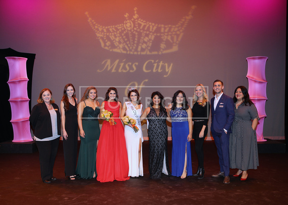MIss City of Orange 2019 Finalists w/ Judges