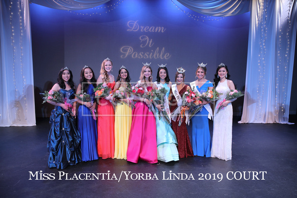 Miss Placentia/Yorba Linda 2019 COURT