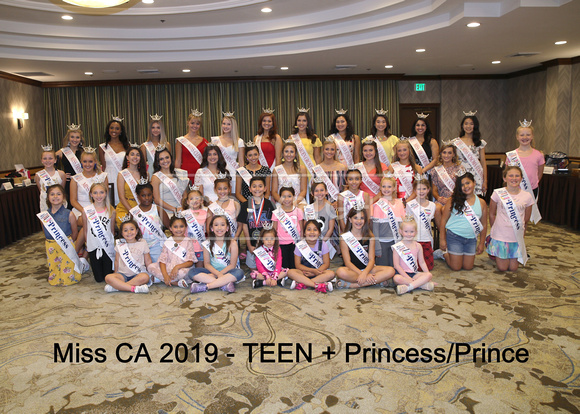 Miss CAOT 2019 Candidates - with 2019 Princess/Prince program