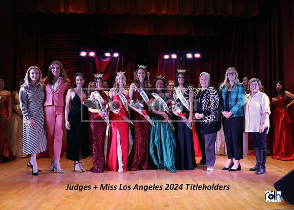 JUDGES + Miss LA 2024 Titleholders