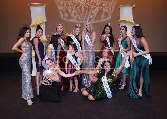 Catherine Adcock with Visiting Titleholders