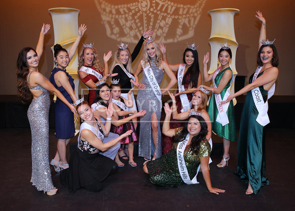 Catherine Adcock with Visiting Titleholders
