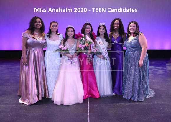 Miss Anaheim 2020 candidates - TEEN