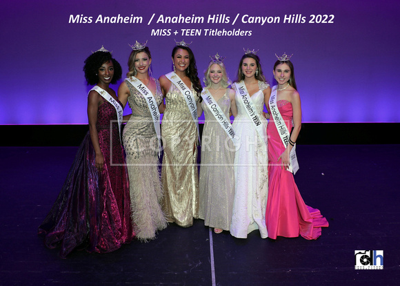 Miss Anaheim Program 2022 Titleholders